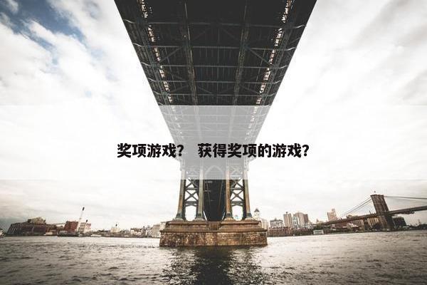 奖项游戏? 获得奖项的游戏? 奖项游戏? 获得奖项的游戏?
