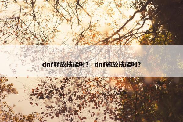 dnf释放技能时? dnf施放技能时? dnf释放技能时? dnf施放技能时?