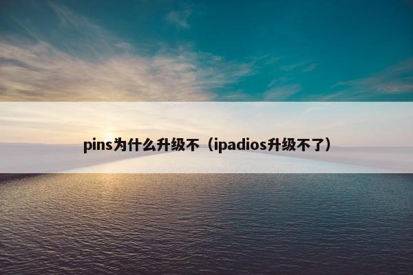 pins为什么升级不(ipadios升级不了) pins为什么升级不(ipadios升级不了)