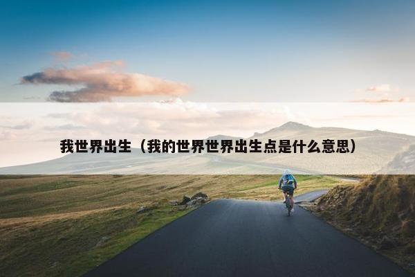 我世界出生（我的世界世界出生点是什么意思）