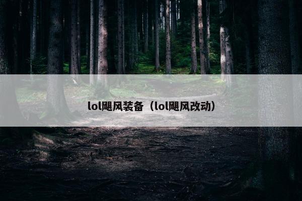 lol飓风装备(lol飓风改动) lol飓风装备(lol飓风改动)