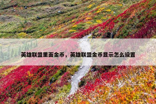 英雄联盟里面金币，英雄联盟金币显示怎么设置