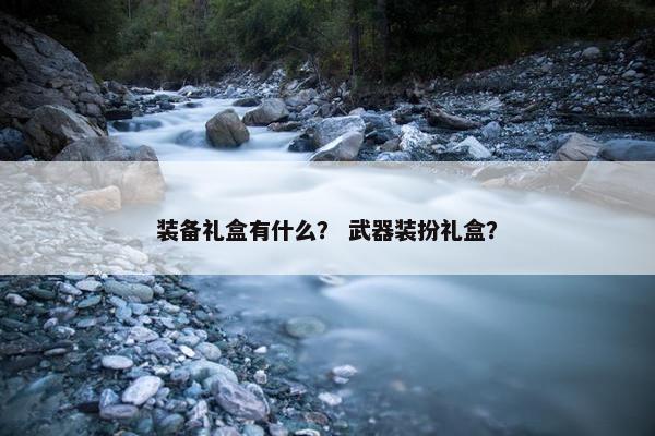 装备礼盒有什么？ 武器装扮礼盒？